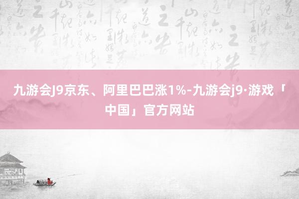 九游会J9京东、阿里巴巴涨1%-九游会j9·游戏「中国」官方网站