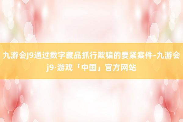 九游会J9通过数字藏品抓行欺骗的要紧案件-九游会j9·游戏「中国」官方网站