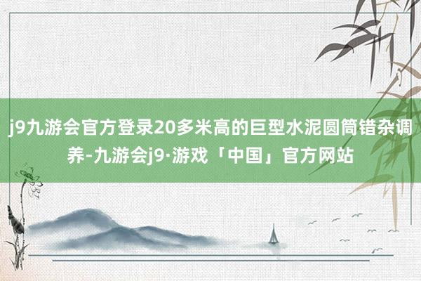 j9九游会官方登录20多米高的巨型水泥圆筒错杂调养-九游会j9·游戏「中国」官方网站